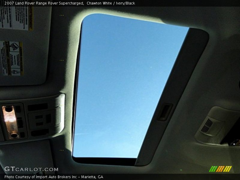 Chawton White / Ivory/Black 2007 Land Rover Range Rover Supercharged