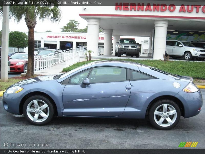 Still Blue Pearl / Medium Gray 2007 Mitsubishi Eclipse GS Coupe