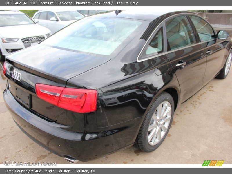 Phantom Black Pearl / Titanium Gray 2015 Audi A6 2.0T Premium Plus Sedan