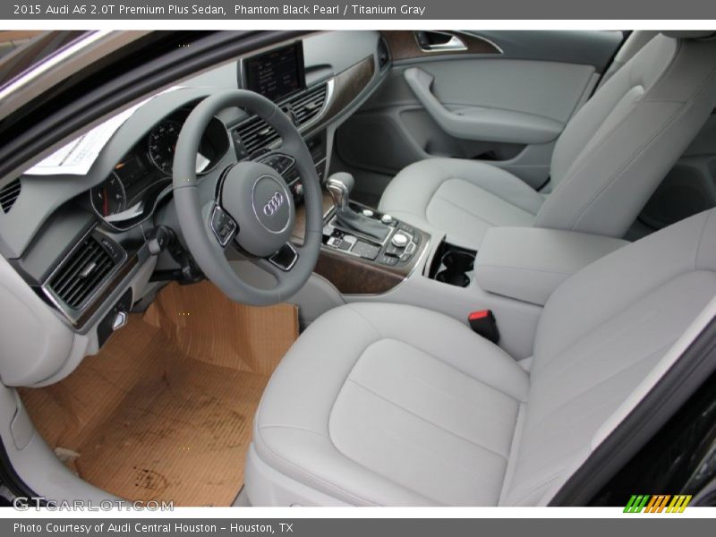 Phantom Black Pearl / Titanium Gray 2015 Audi A6 2.0T Premium Plus Sedan