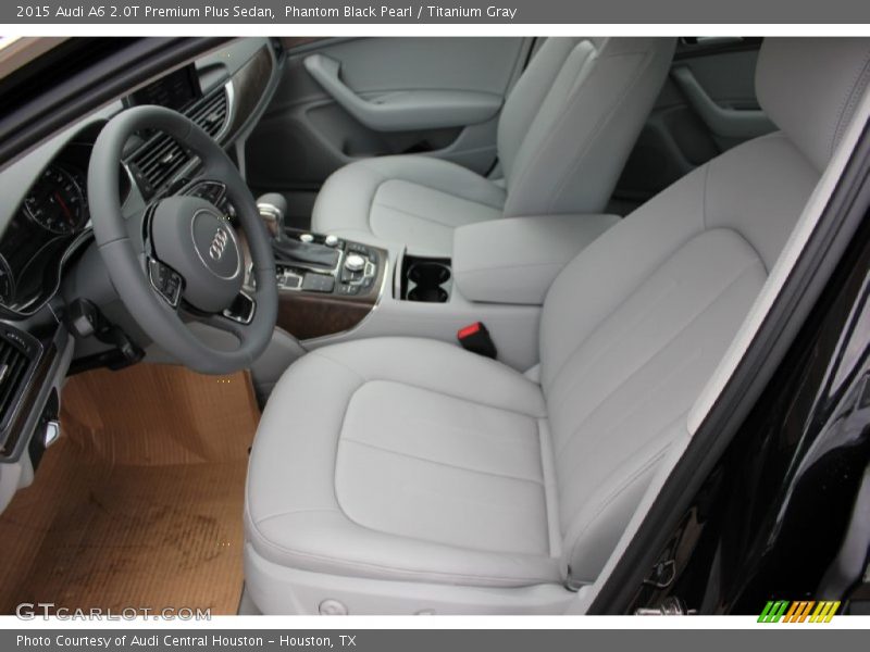 Phantom Black Pearl / Titanium Gray 2015 Audi A6 2.0T Premium Plus Sedan