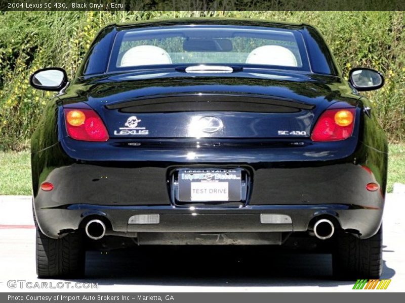 Black Onyx / Ecru 2004 Lexus SC 430