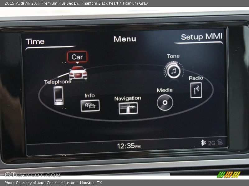 Phantom Black Pearl / Titanium Gray 2015 Audi A6 2.0T Premium Plus Sedan