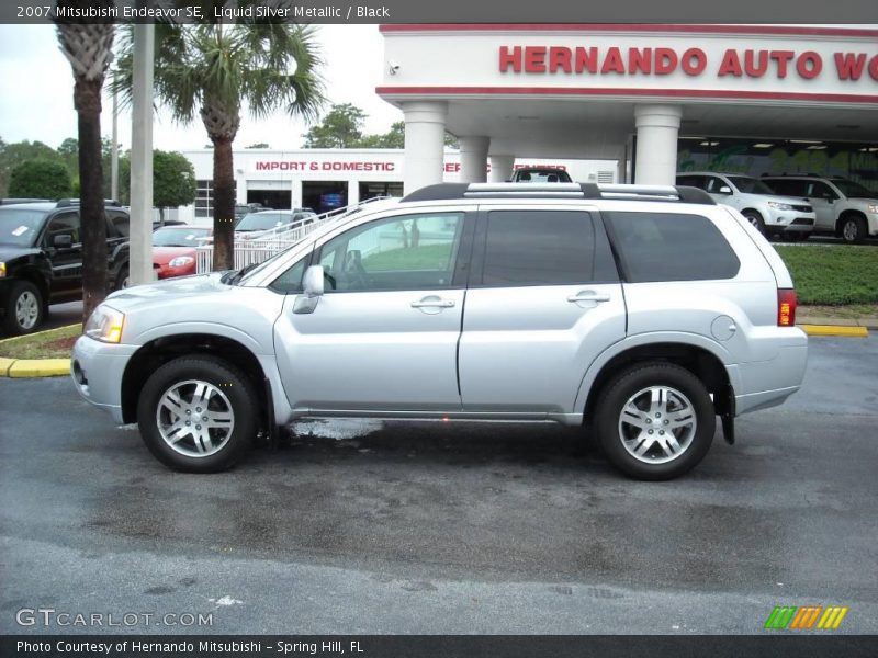 Liquid Silver Metallic / Black 2007 Mitsubishi Endeavor SE
