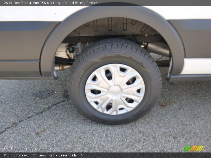 Oxford White / Pewter 2015 Ford Transit Van 350 MR Long