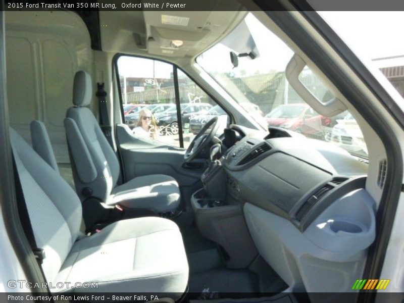Oxford White / Pewter 2015 Ford Transit Van 350 MR Long