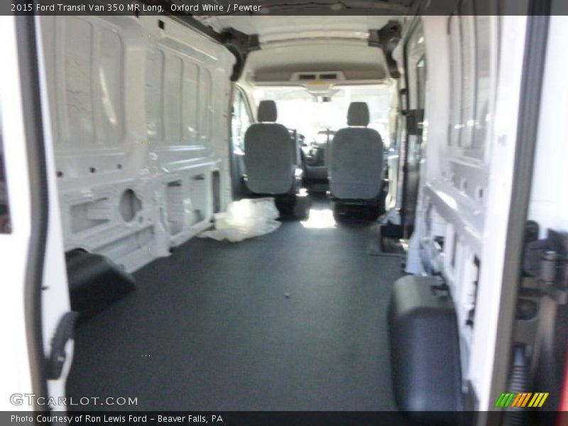 Oxford White / Pewter 2015 Ford Transit Van 350 MR Long