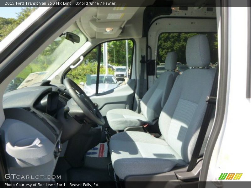 Oxford White / Pewter 2015 Ford Transit Van 350 MR Long