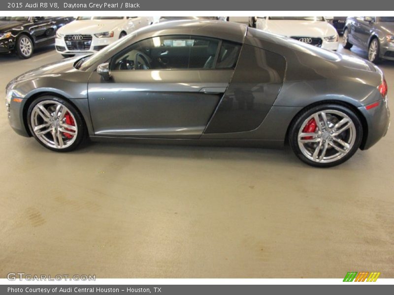 Daytona Grey Pearl / Black 2015 Audi R8 V8