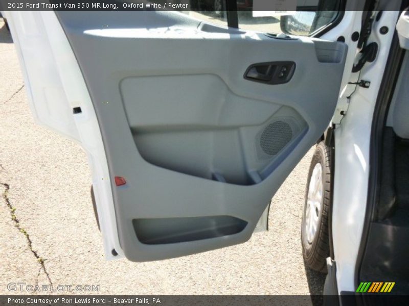 Oxford White / Pewter 2015 Ford Transit Van 350 MR Long