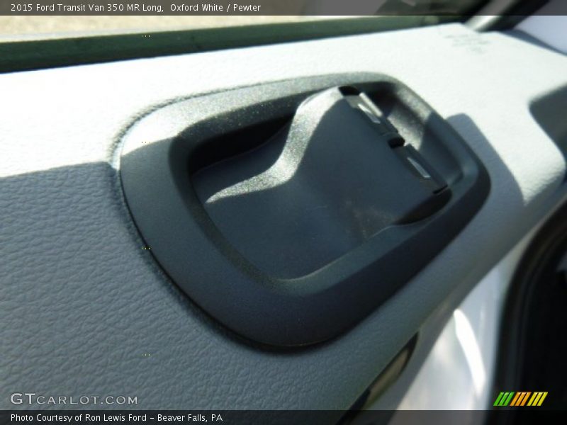Oxford White / Pewter 2015 Ford Transit Van 350 MR Long