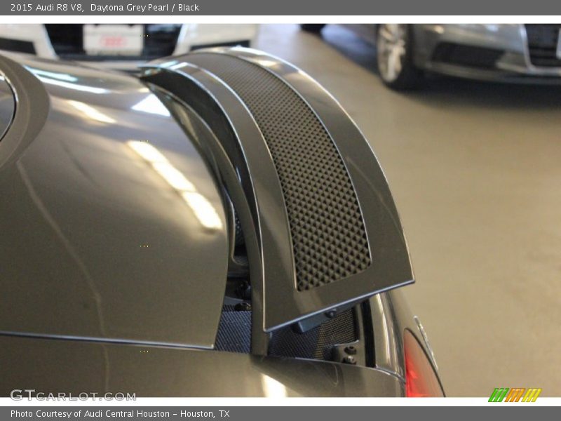 Daytona Grey Pearl / Black 2015 Audi R8 V8
