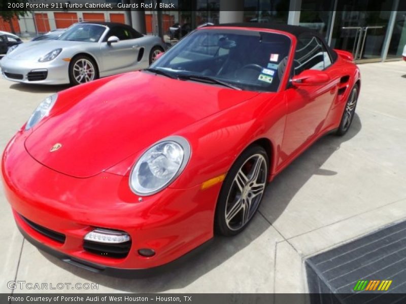 Guards Red / Black 2008 Porsche 911 Turbo Cabriolet