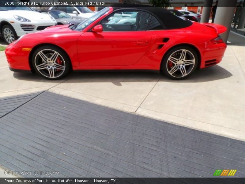 Guards Red / Black 2008 Porsche 911 Turbo Cabriolet