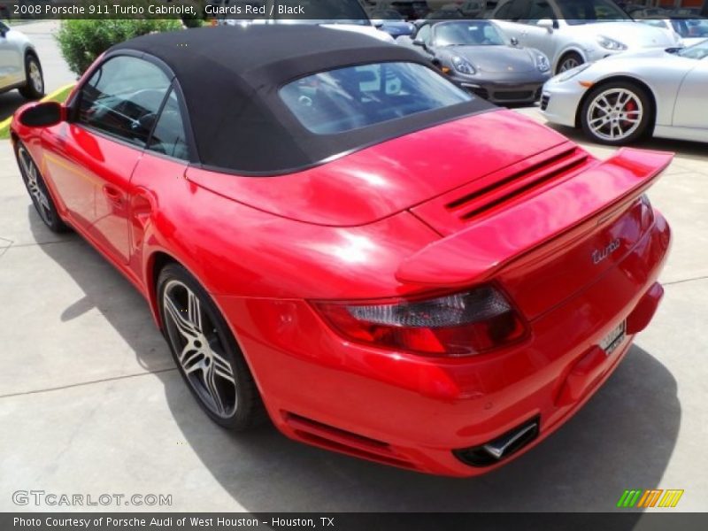 Guards Red / Black 2008 Porsche 911 Turbo Cabriolet