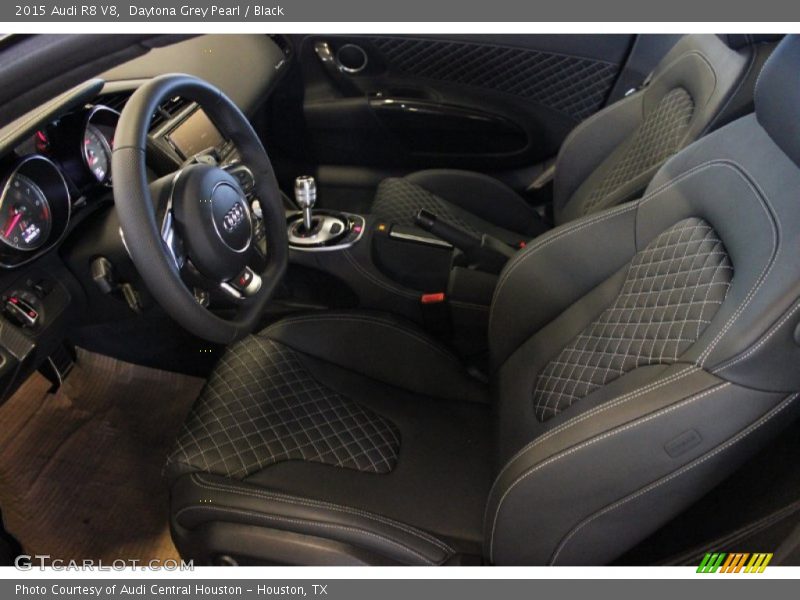 Daytona Grey Pearl / Black 2015 Audi R8 V8