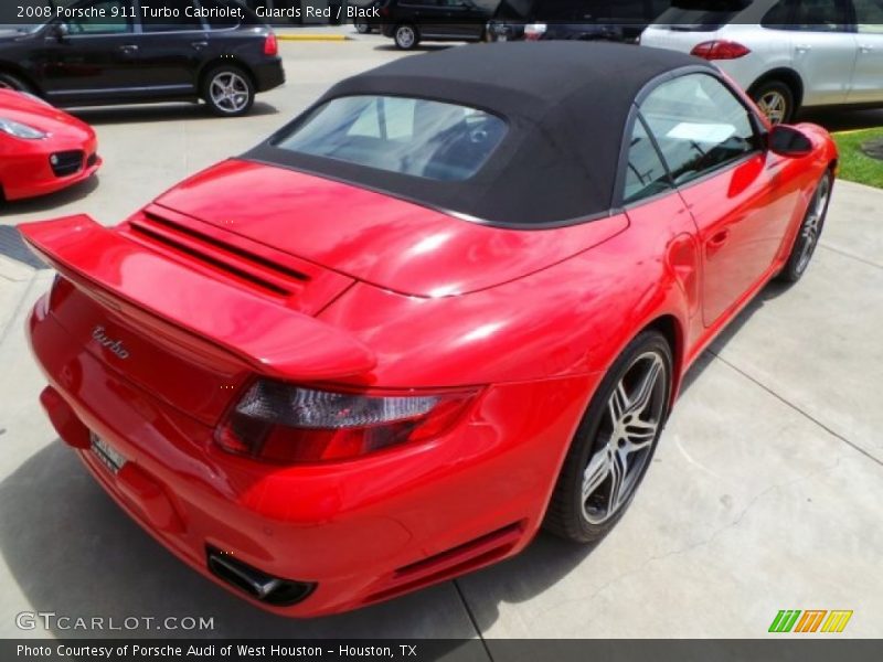 Guards Red / Black 2008 Porsche 911 Turbo Cabriolet