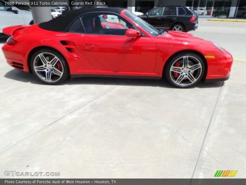 Guards Red / Black 2008 Porsche 911 Turbo Cabriolet
