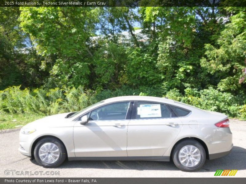 Tectonic Silver Metallic / Earth Gray 2015 Ford Fusion S