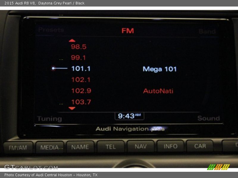 Daytona Grey Pearl / Black 2015 Audi R8 V8