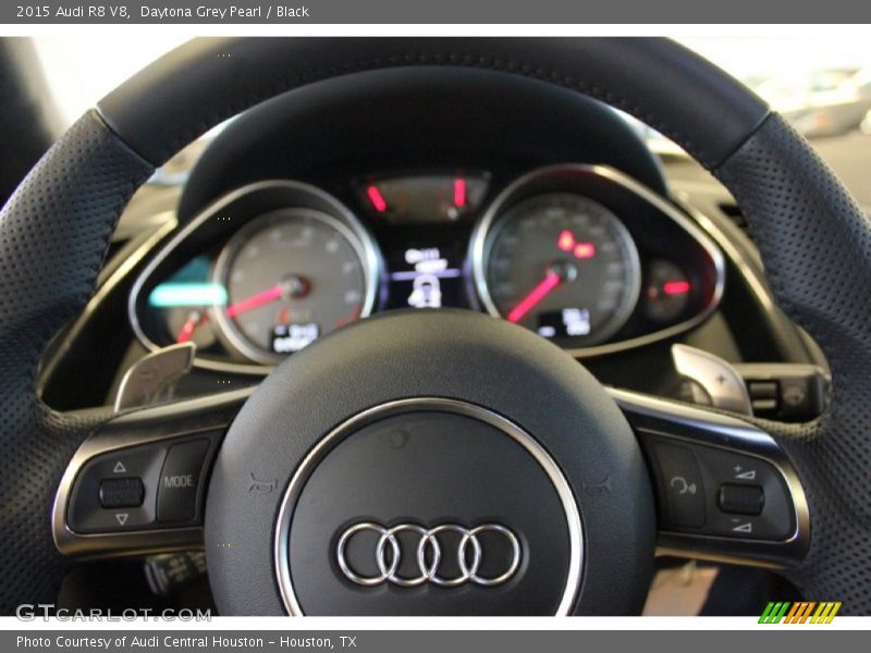Daytona Grey Pearl / Black 2015 Audi R8 V8