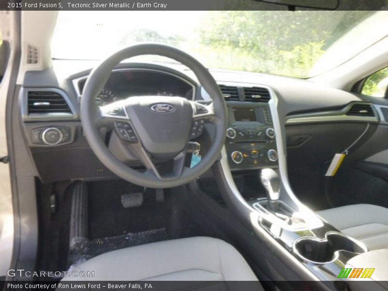Tectonic Silver Metallic / Earth Gray 2015 Ford Fusion S