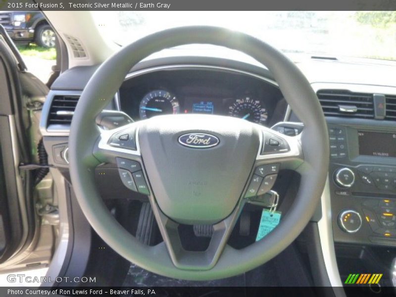 Tectonic Silver Metallic / Earth Gray 2015 Ford Fusion S