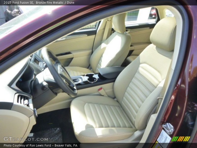 Front Seat of 2015 Fusion SE