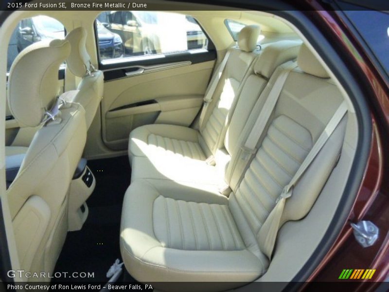 Rear Seat of 2015 Fusion SE