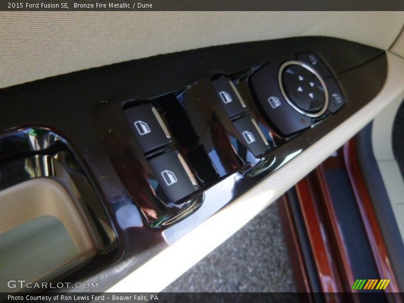 Bronze Fire Metallic / Dune 2015 Ford Fusion SE