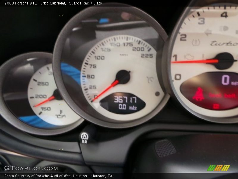 Guards Red / Black 2008 Porsche 911 Turbo Cabriolet