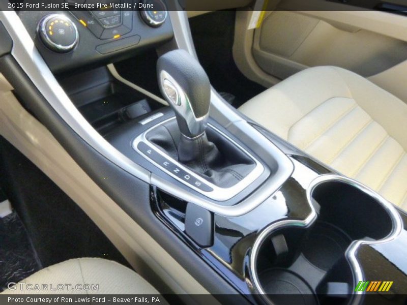 Bronze Fire Metallic / Dune 2015 Ford Fusion SE