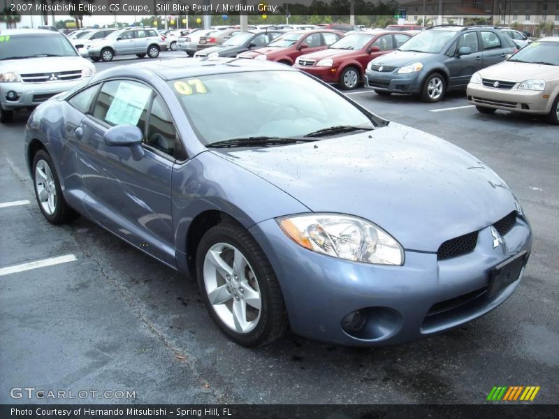 Still Blue Pearl / Medium Gray 2007 Mitsubishi Eclipse GS Coupe