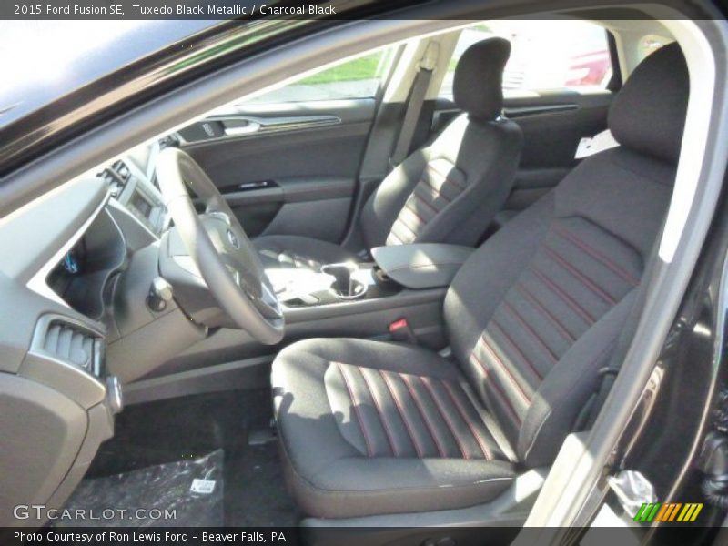Tuxedo Black Metallic / Charcoal Black 2015 Ford Fusion SE