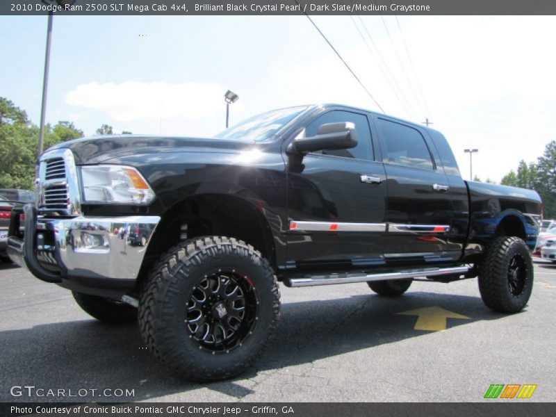 Brilliant Black Crystal Pearl / Dark Slate/Medium Graystone 2010 Dodge Ram 2500 SLT Mega Cab 4x4