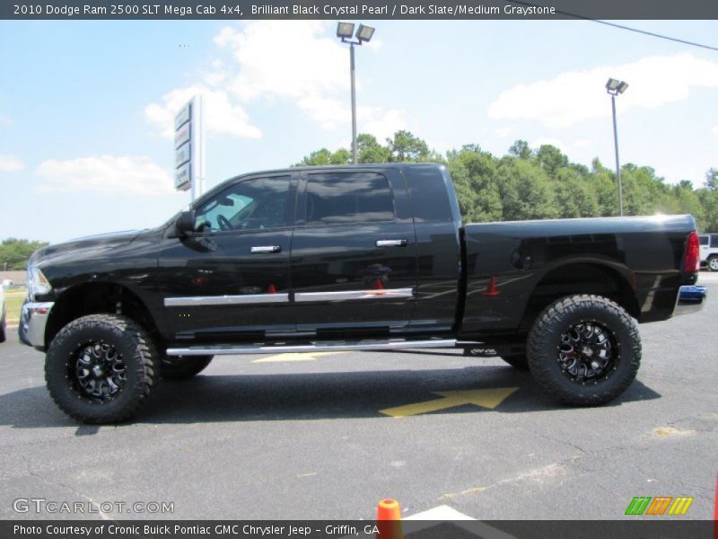 Brilliant Black Crystal Pearl / Dark Slate/Medium Graystone 2010 Dodge Ram 2500 SLT Mega Cab 4x4