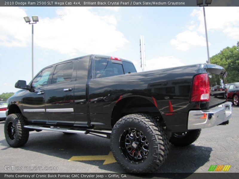 Brilliant Black Crystal Pearl / Dark Slate/Medium Graystone 2010 Dodge Ram 2500 SLT Mega Cab 4x4