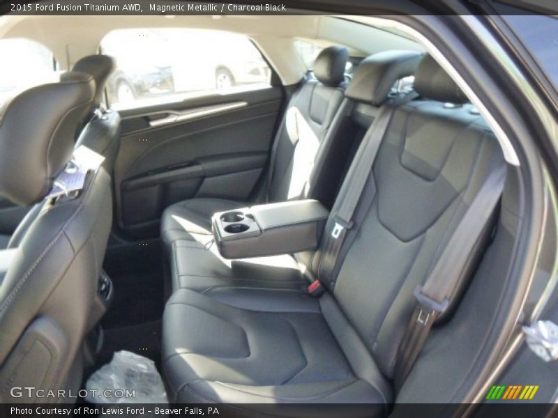 Magnetic Metallic / Charcoal Black 2015 Ford Fusion Titanium AWD