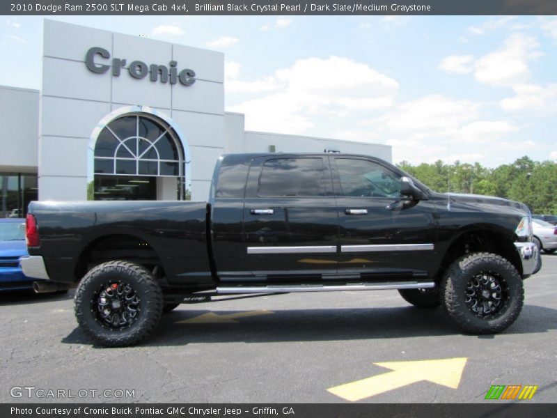 Brilliant Black Crystal Pearl / Dark Slate/Medium Graystone 2010 Dodge Ram 2500 SLT Mega Cab 4x4