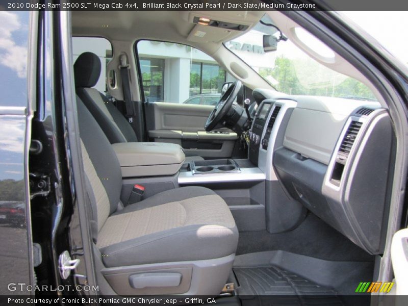 Brilliant Black Crystal Pearl / Dark Slate/Medium Graystone 2010 Dodge Ram 2500 SLT Mega Cab 4x4