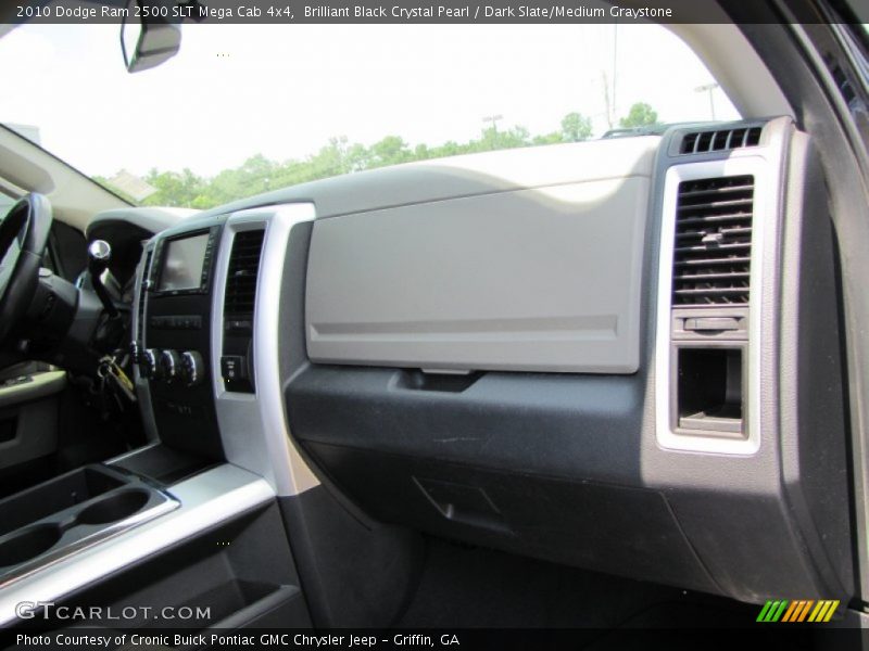 Brilliant Black Crystal Pearl / Dark Slate/Medium Graystone 2010 Dodge Ram 2500 SLT Mega Cab 4x4