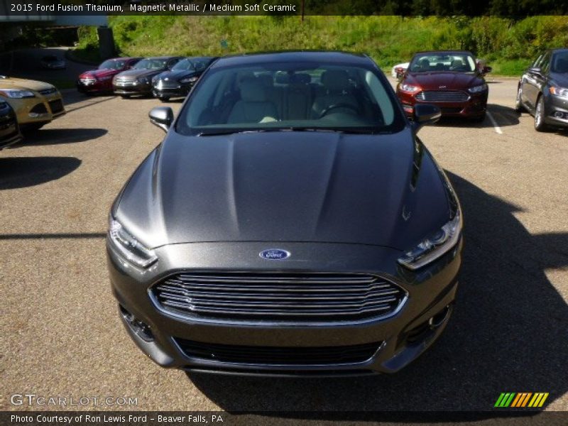 Magnetic Metallic / Medium Soft Ceramic 2015 Ford Fusion Titanium
