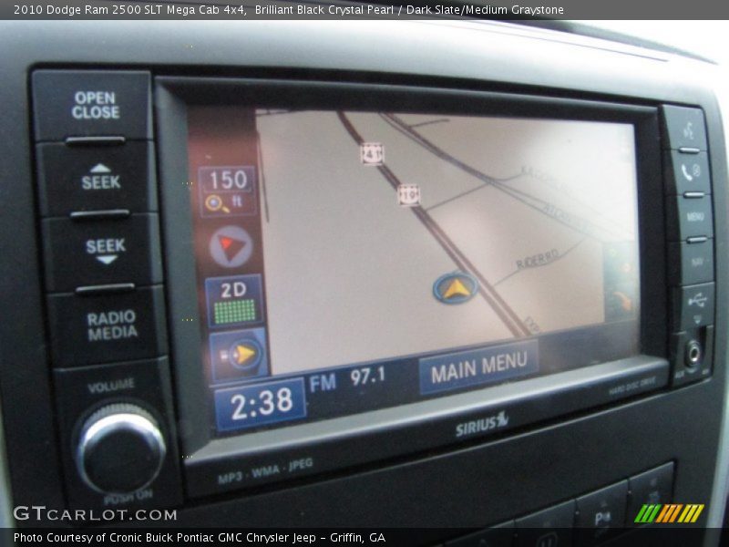 Brilliant Black Crystal Pearl / Dark Slate/Medium Graystone 2010 Dodge Ram 2500 SLT Mega Cab 4x4
