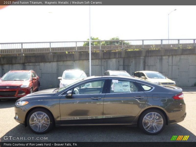 Magnetic Metallic / Medium Soft Ceramic 2015 Ford Fusion Titanium