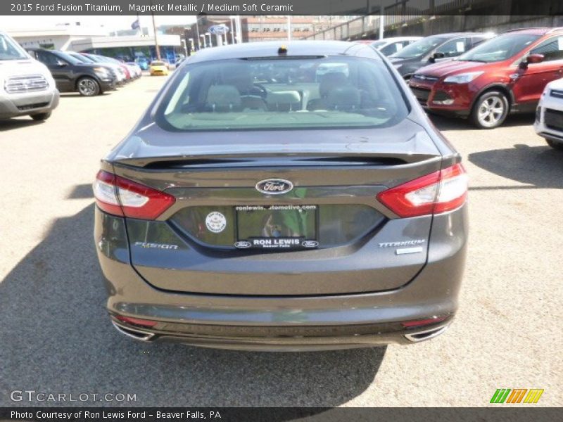 Magnetic Metallic / Medium Soft Ceramic 2015 Ford Fusion Titanium