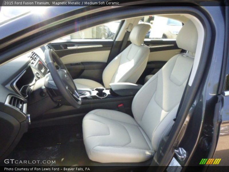 Front Seat of 2015 Fusion Titanium