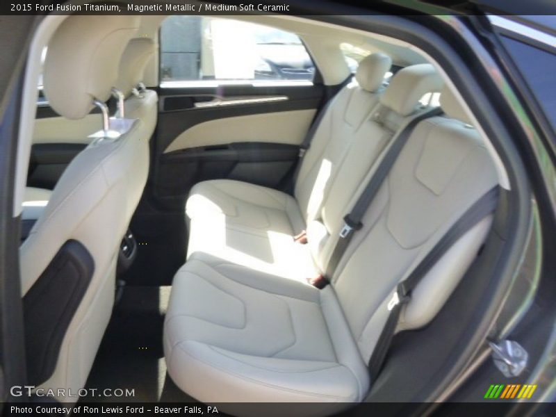 Rear Seat of 2015 Fusion Titanium