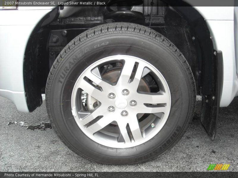 Liquid Silver Metallic / Black 2007 Mitsubishi Endeavor SE