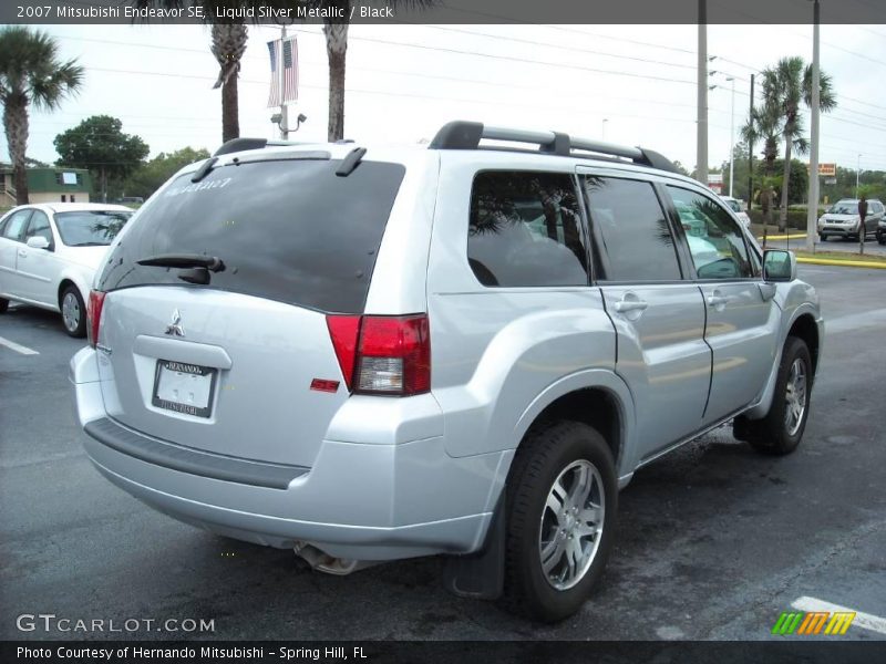 Liquid Silver Metallic / Black 2007 Mitsubishi Endeavor SE