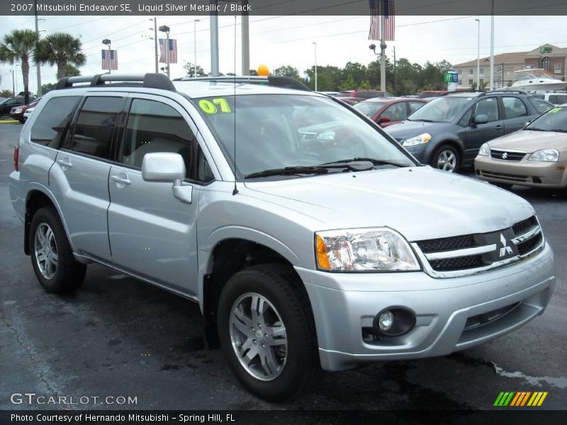 Liquid Silver Metallic / Black 2007 Mitsubishi Endeavor SE